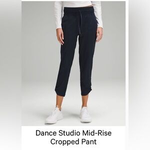 Lululemon Dance Studio Cropped pant navy blue